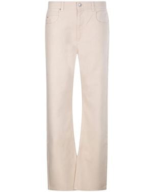 Isabel Marant Belvira Straight-Leg Jeans - White
