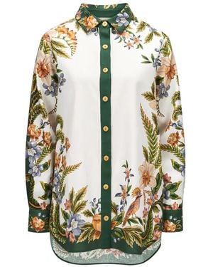 FARM Rio Floral Print Shirt - White
