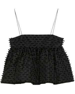 Cecilie Bahnsen Babette Top - Black