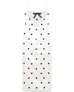 Markgong Polka Dot-Print Dress - White
