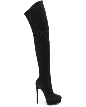 Casadei Over The Knee Stiletto Boots - Black