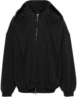 Balenciaga ジップアップ パーカー - ブラック