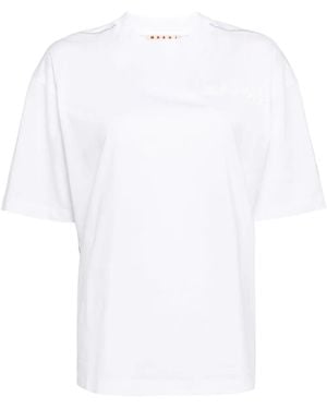 Marni パデッドロゴ Tシャツ - ホワイト