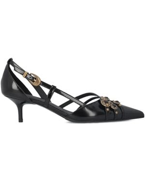 Pinko Strap-Detail Court Shoes - Black