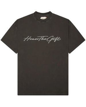 Honor The Gift Logo-Print Cotton T-Shirt - Black
