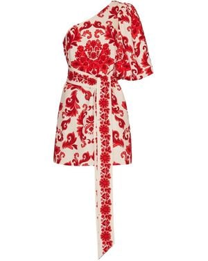 Cara Cara Lucia Minikleid mit Puffärmeln - Rot