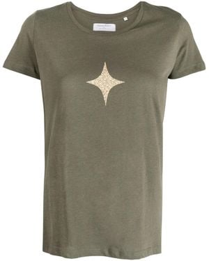 Madison Maison Star-Print Cotton-Jersey T-Shirt - Green