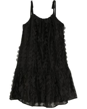B+ AB Textured Cami Dress - Black
