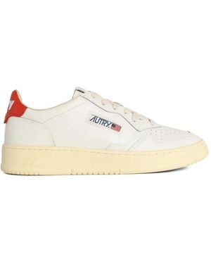 Autry Medalist Low Leather Trainers - White