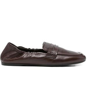 Guglielmo Rotta Geraffte Loafer - Weiß