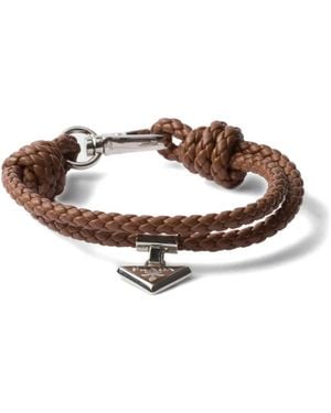 Prada Nappa Leather Bracelet - Brown