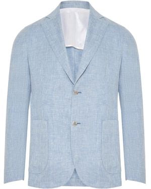 Barba Napoli Blazer Met Enkele Rij Knopen - Blauw
