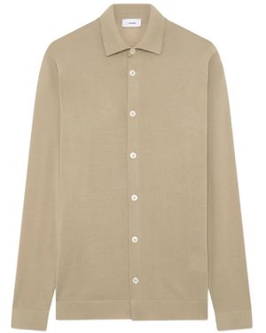 Lardini Wool Knitted Shirt - Natural