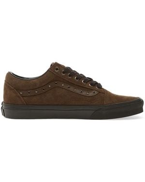 Vans Old Skool Star-Details Lace-Up Suede Sneakers - Brown