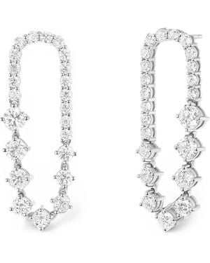 Melissa Kaye Stella Ellipse Diamond Earrings - White