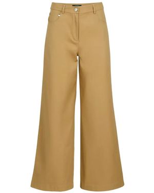 Toccin Nell 5-Pocket Straight Cotton Trousers - Natural