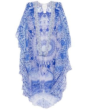 CAMILLA Scallop-Edge Jacket - Blue