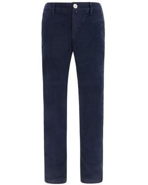 Jacob Cohen Pantalones Con Bolsillos Con Ribete - Azul