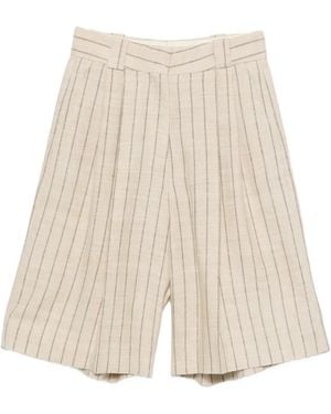 Blazé Milano Pantalones Cortos Serene Husul A Rayas - Neutro