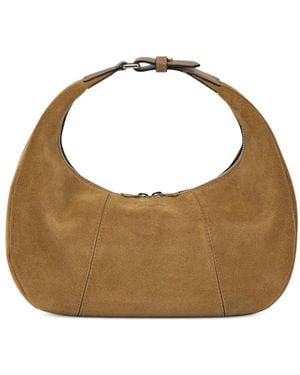 Le Tanneur Small Juliette Suede Tote Bag - Metallic