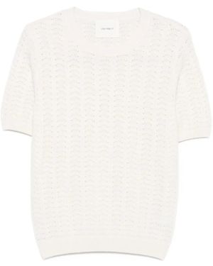 Lisa Yang Top A Maniche Corte - Bianco