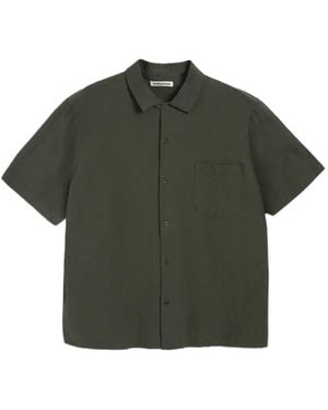 YMC Camisa De Tejido Seersucker - Verde