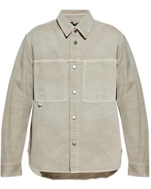 Haikure Arno Patch Pocket Shirt - Grey
