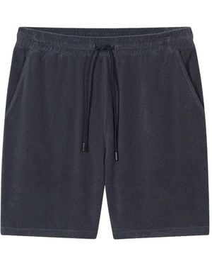Closed Drawstring Track Shorts - Blue