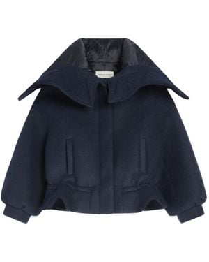 Dries Van Noten Bonded Short Parka - Blue