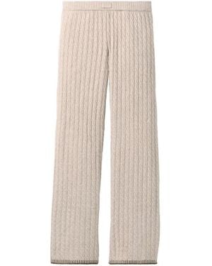 UGG Rylynn Cable-Knit Pants - White