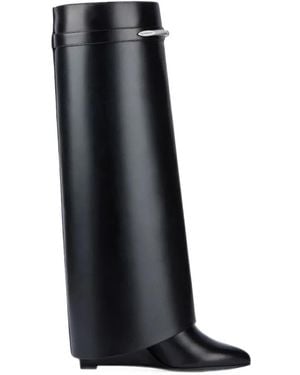 Givenchy Shark Lock Wedge Boots - Black