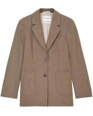 Marc O' Polo Single-Breasted Blazer - Brown