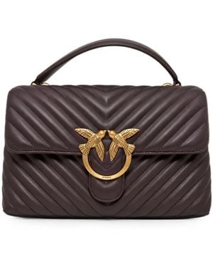 Pinko Love Lady Puff Chevron-Quilted Shoulder Bag - Black