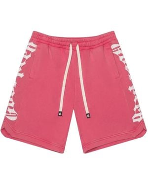 Godspeed Courtside Graphic Track Shorts - Pink