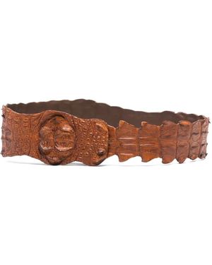SOMMET Gürtel Aus Krokodilleder - Braun