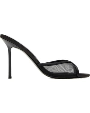 Femme LA 100Mm Iman Mesh-Panel Stiletto Sandals - Black