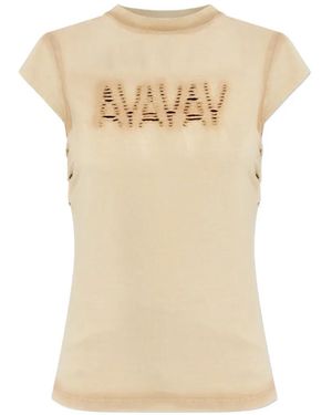 AVAVAV T-Shirt Mit Cut-Out - Natur