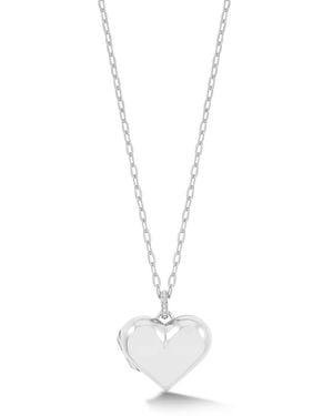 Dower & Hall Collar Treasured Heart Con Talismán - Blanco