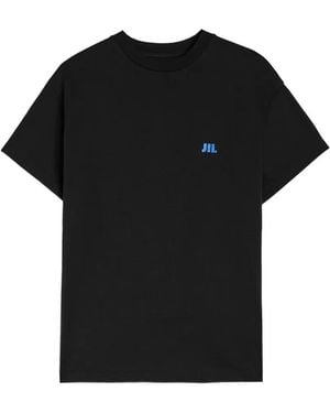Jil Sander Embroidered-Logo T-Shirt - Black