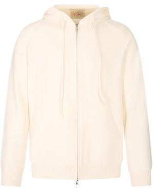 Montecore Knitted Zip-Up Hoodie - White