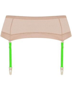 Maison Close Corps À Corps Mesh Garter Belt - Multicolour