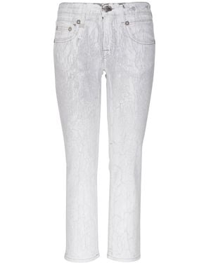 R13 Boy Straight Low-Rise Slim-Fit Jeans - White