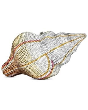 JW PEI Crystal-Embellished Shell Clutch-Bag - Natural