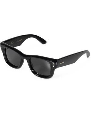Ray-Ban Rectangle-Frame Sunglasses - Black