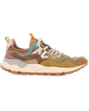 Flower Mountain Yamano 3 Paneled Sneakers - White