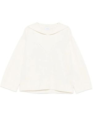 Malo Sailor-Neck Cashmere Sweater - White