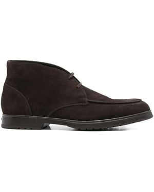 Doucal's Suede Lace-Up Boots - Brown