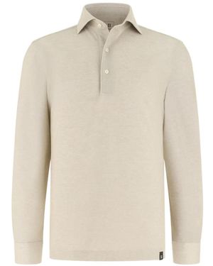 BOGGI Long-Sleeve Jersey Polo Shirt - White
