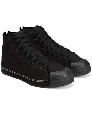 adidas Originals Nizza Hi Canvas Sneakers - Black