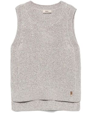 Herno Gestricktes Oberteil mit Pailletten - Grau